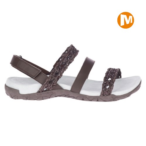 Merrell Terran Braid Slingback Sandalen Damen Schokolade [DE-LKYFE]